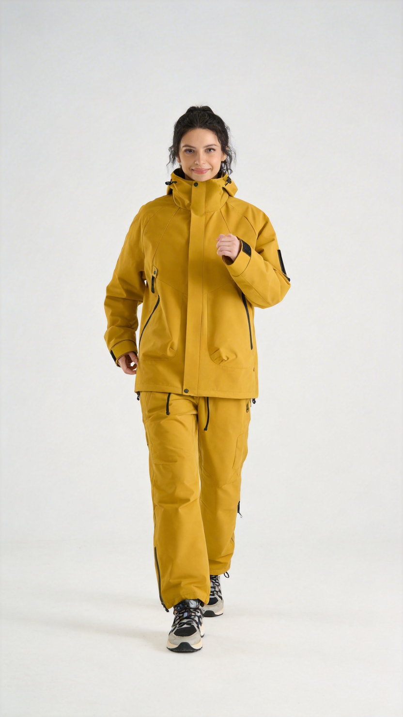 Citrus Yellow Waterproof Shell Jacket