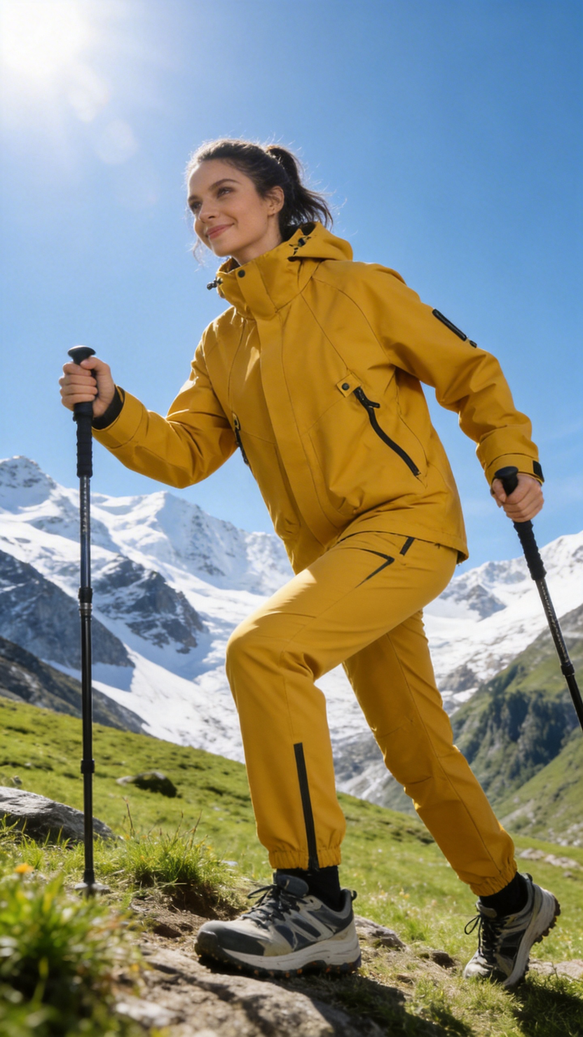 Citrus Yellow Waterproof Shell Jacket