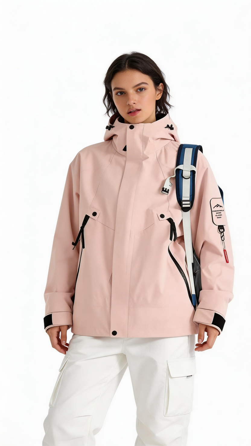 Icy Pink Windbreaker Jacket
