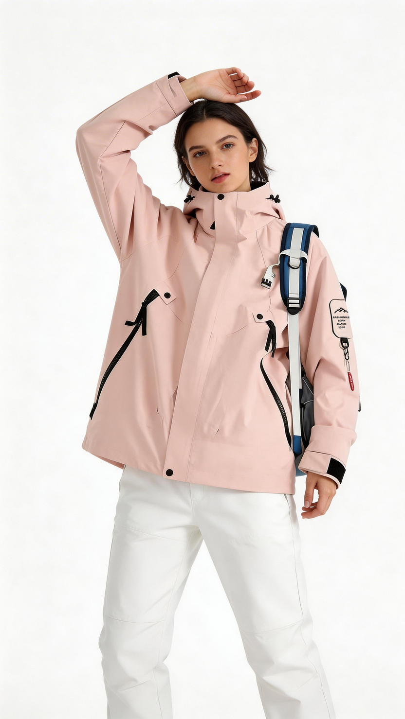 Icy Pink Windbreaker Jacket