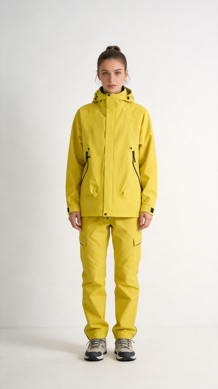 Lime Green Waterproof Shell Jacket