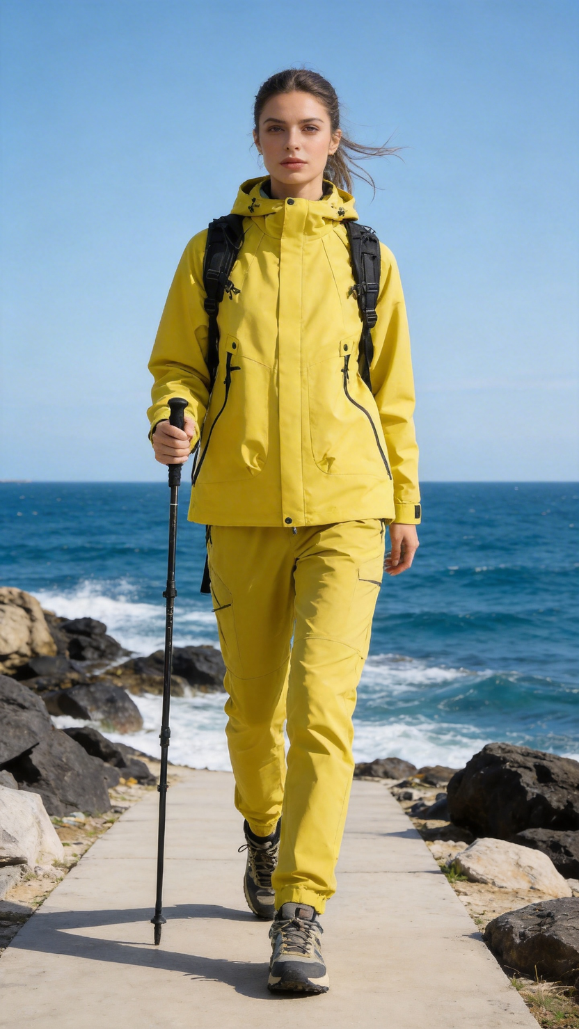 Lime Green Waterproof Shell Jacket