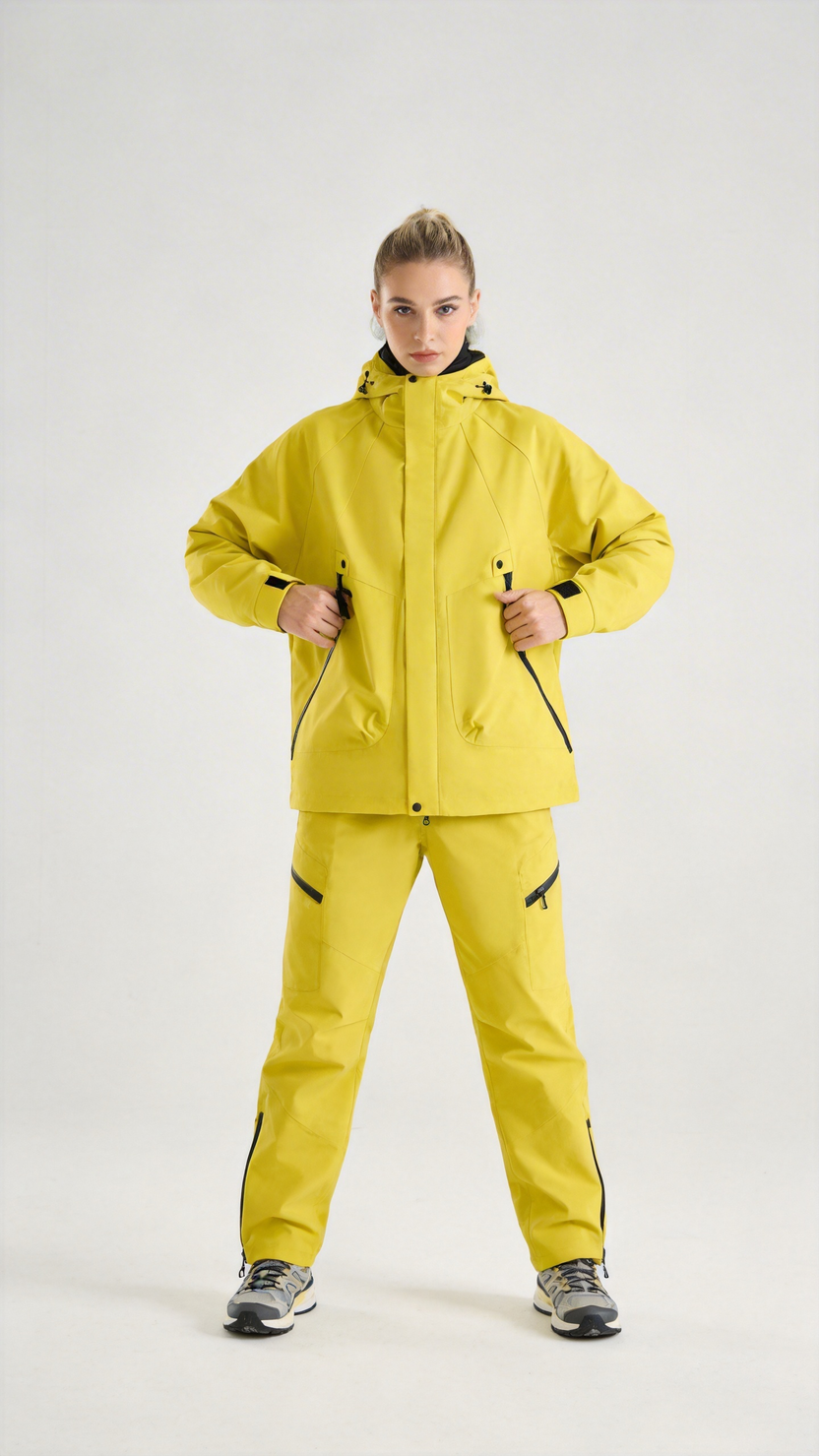 Lime Green Waterproof Shell Jacket