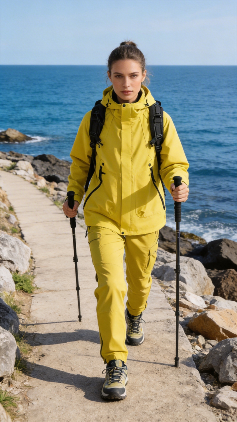 Lime Green Waterproof Shell Jacket