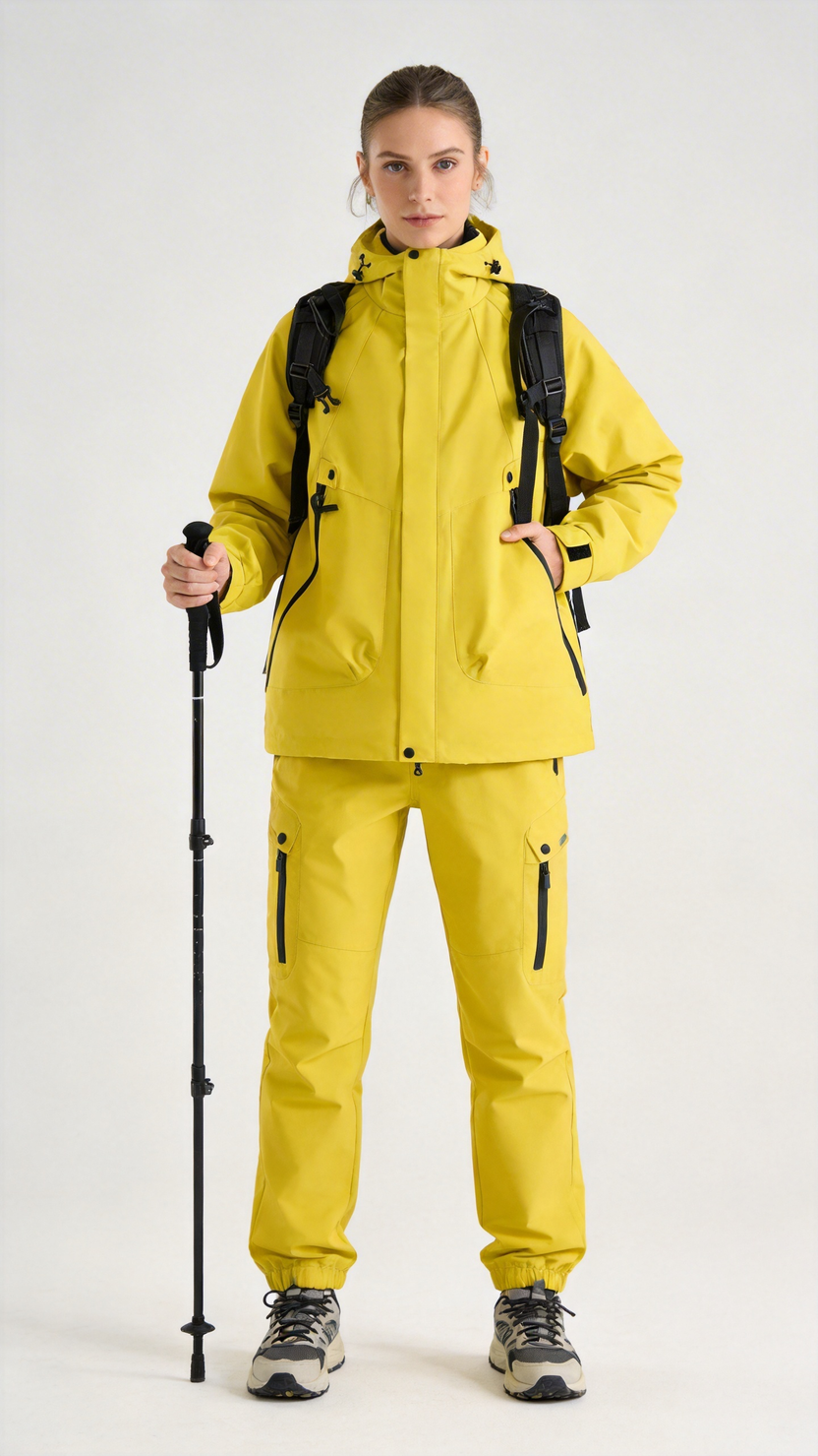 Lime Green Waterproof Shell Jacket